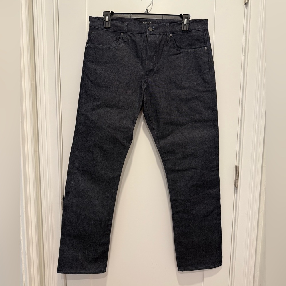 DSTLD Black Slim Straight Jeans